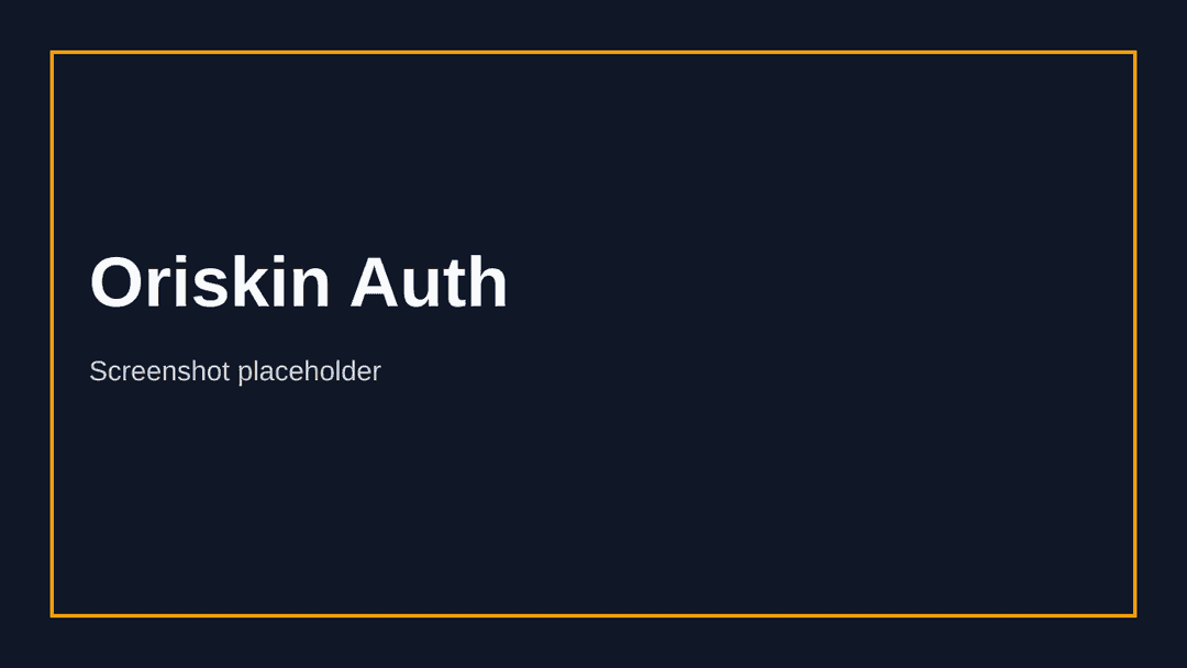 Oriskin Auth