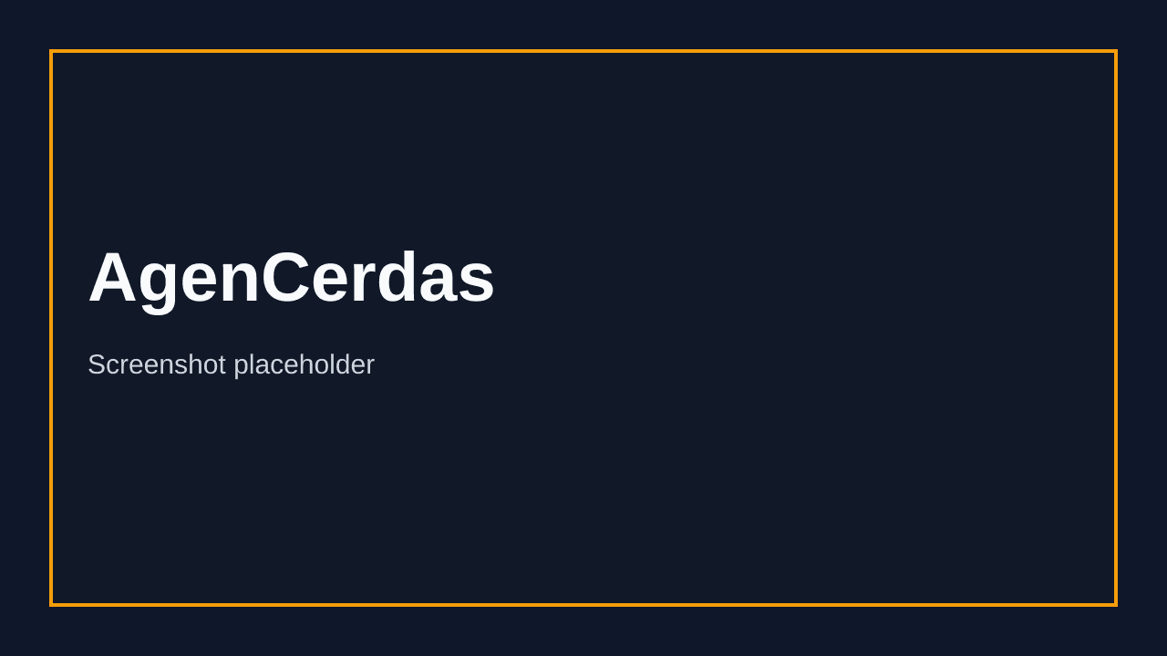 AgenCerdas screenshot placeholder